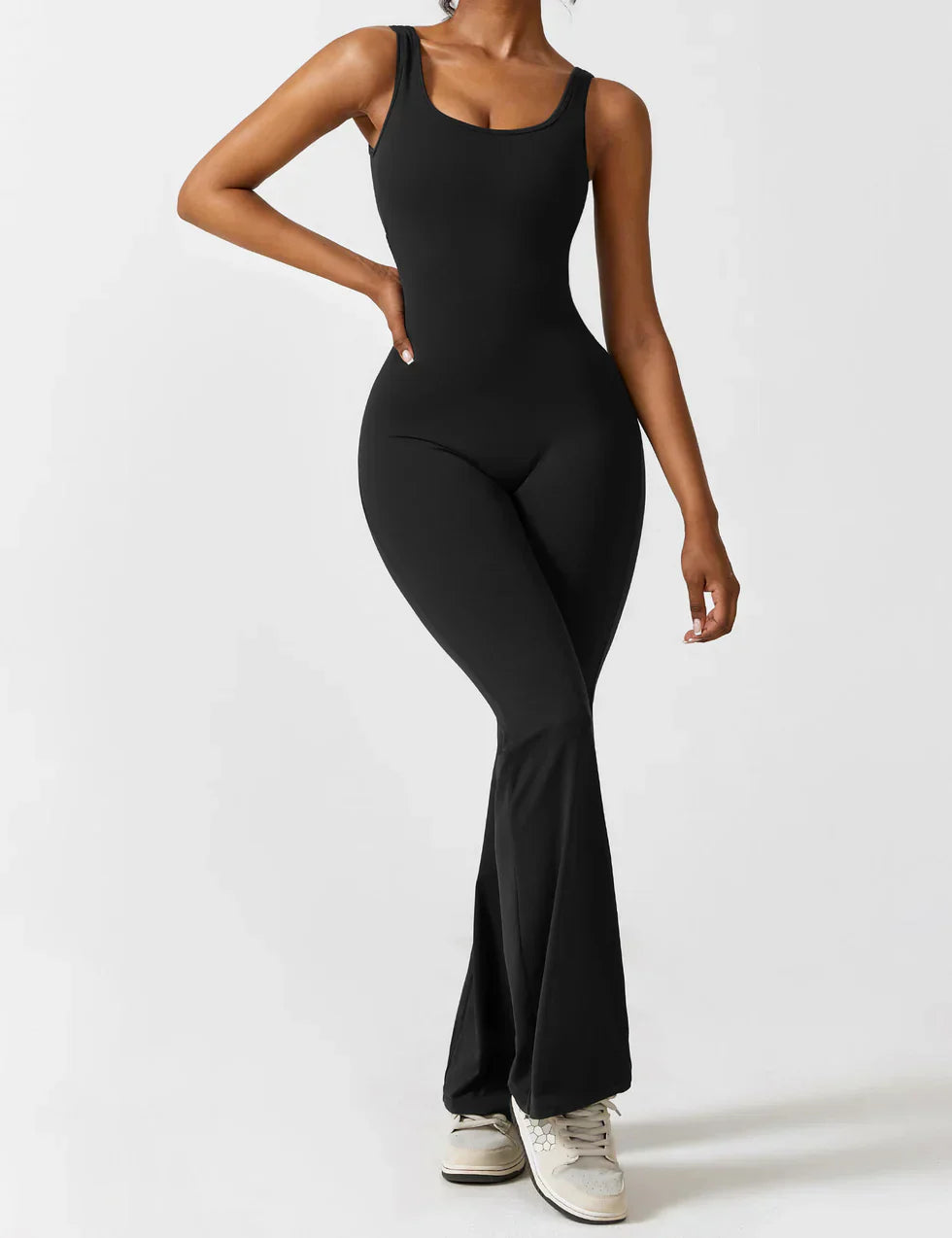 Elena Jumpsuit | Flared Fit | V-Back Design
