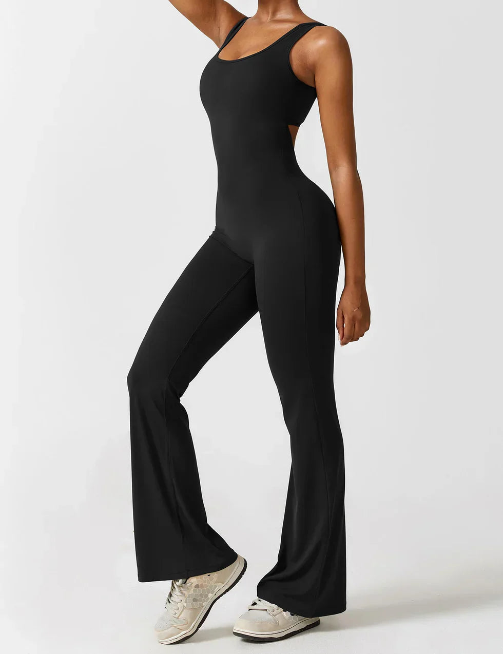 Elena Jumpsuit | Flared Fit | V-Back Design