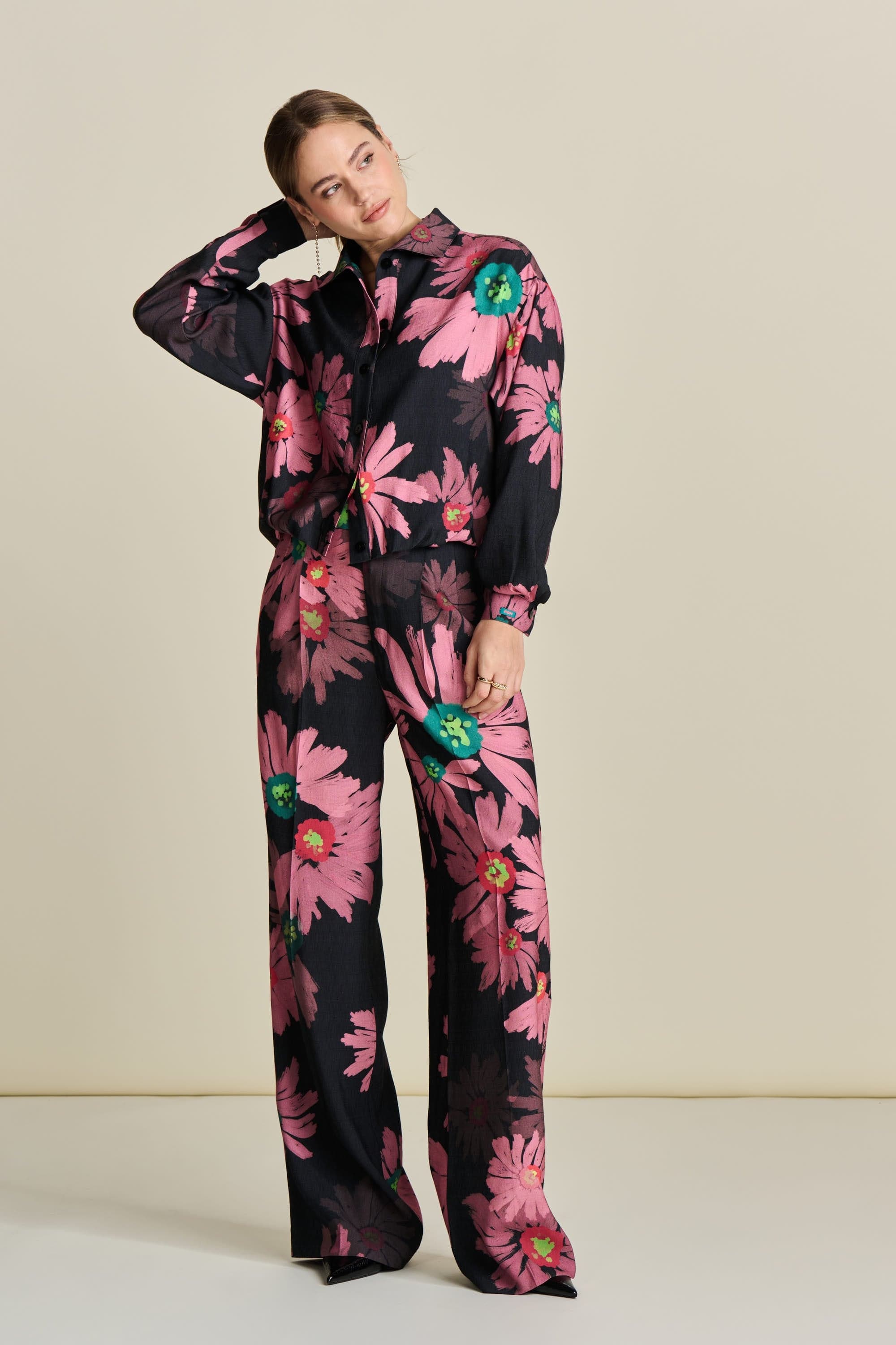 BROEK - Big Blooming Pink