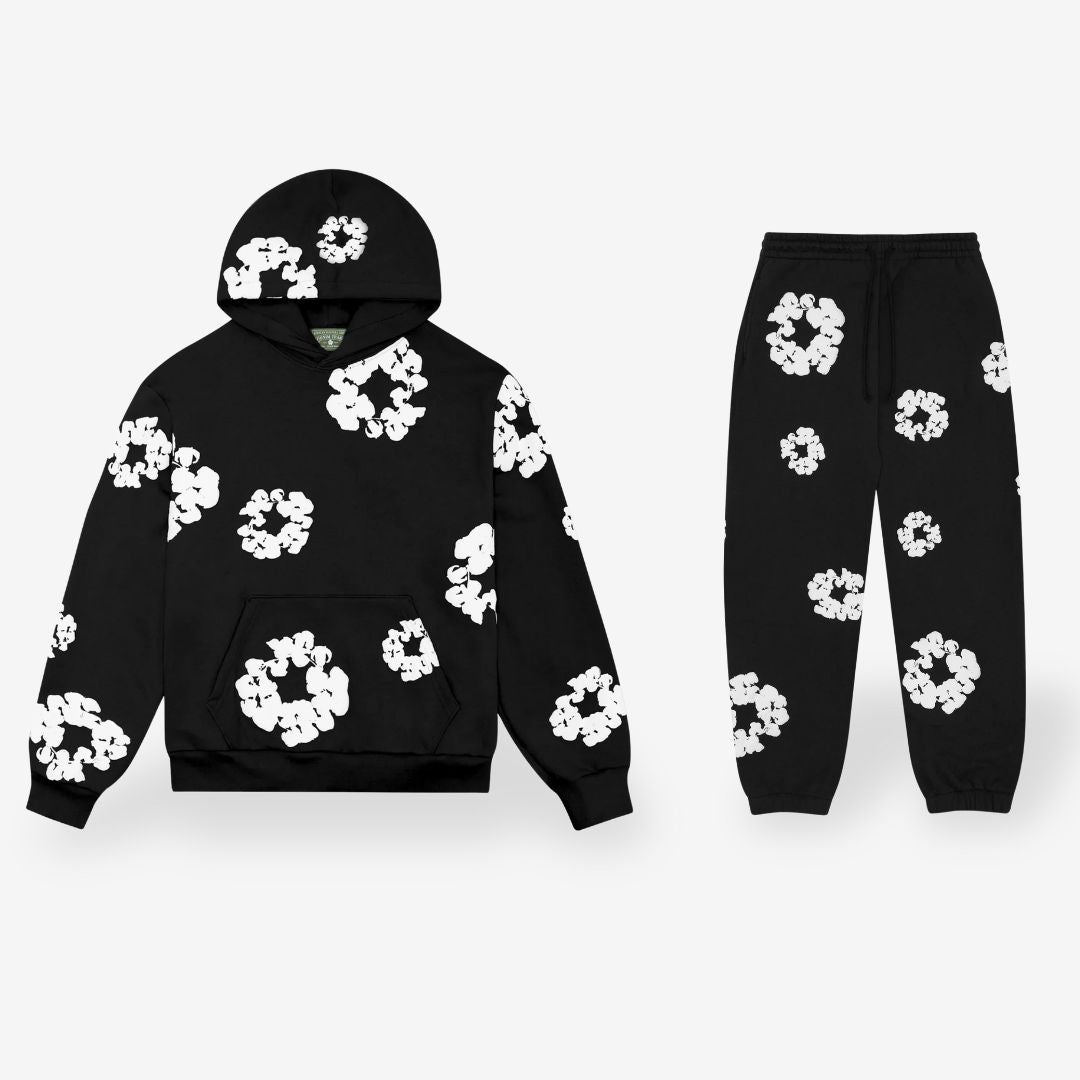 Bloemen Trainingspak voor Hem en Haar (Hoodie + Broek)