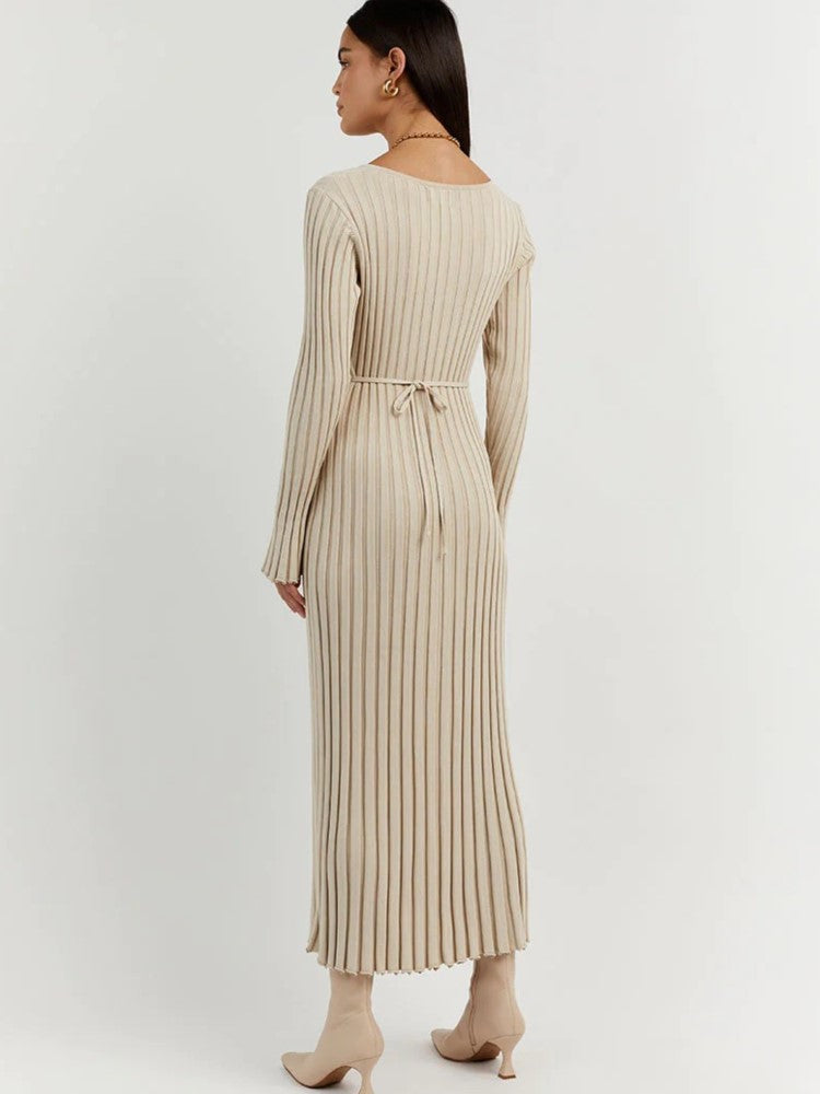 Julia | Gebreide midi-jurk perfect voor dit seizoen