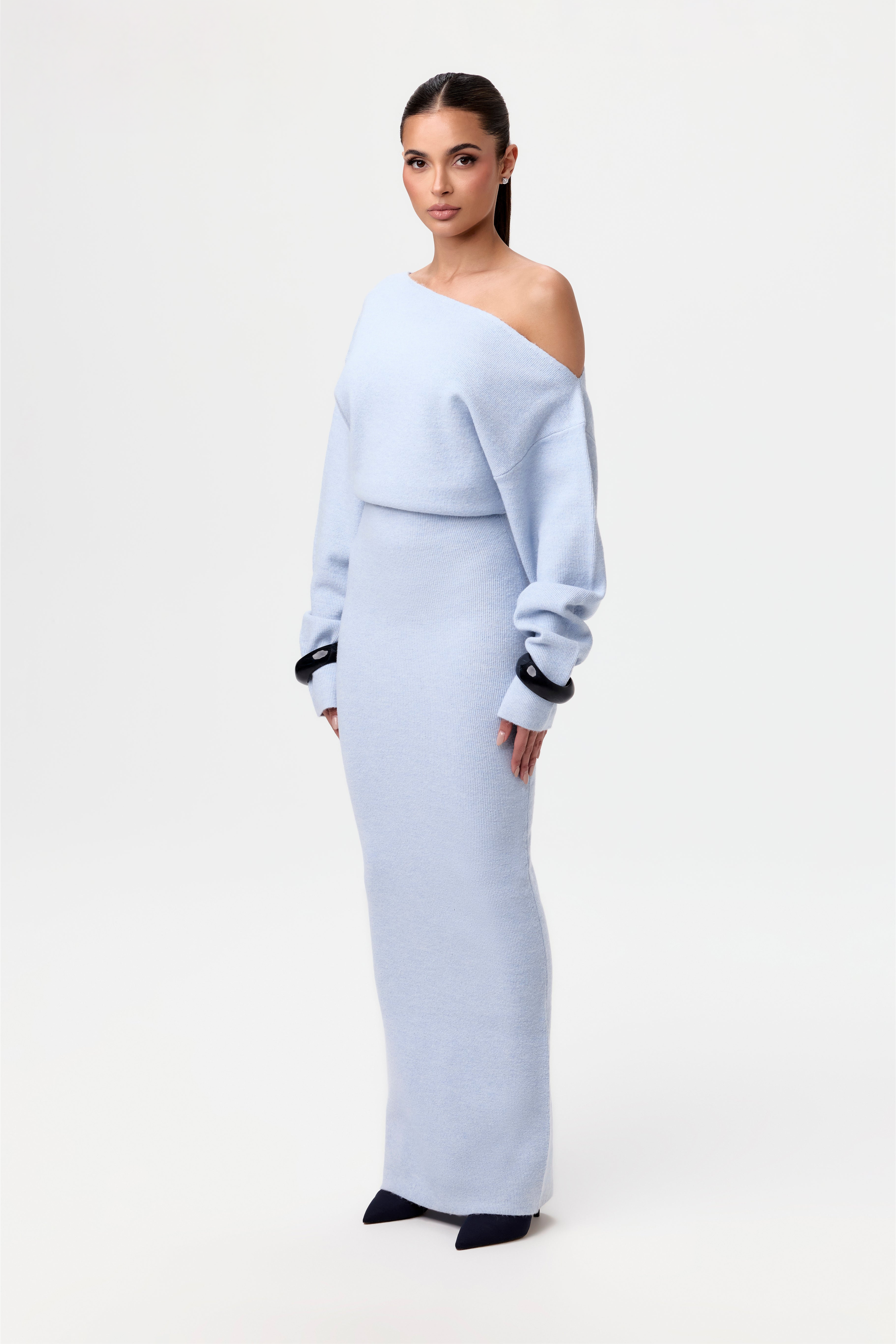 Off Shoulder Sweater Jurk
