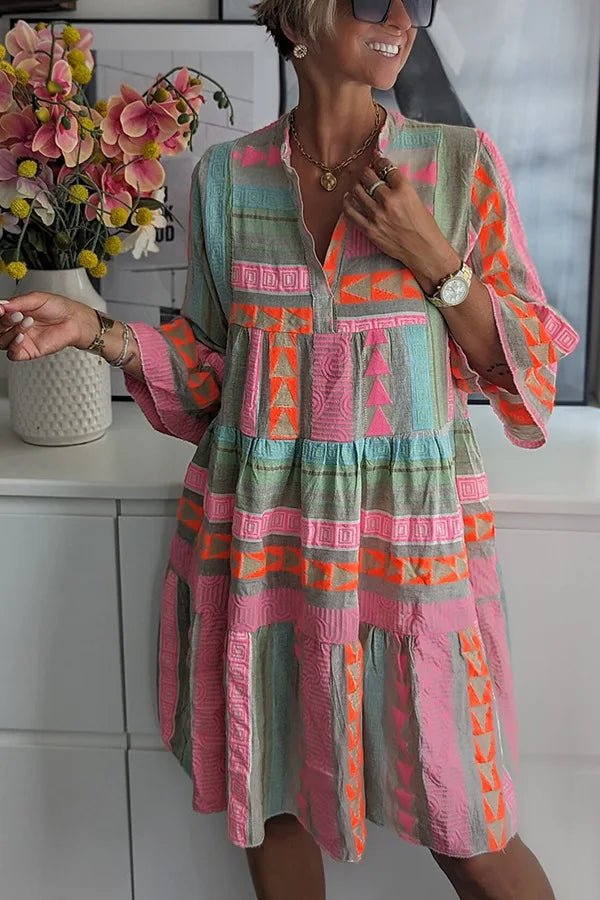 Marina | Bohemian Tuniekjurk met Etnische Details