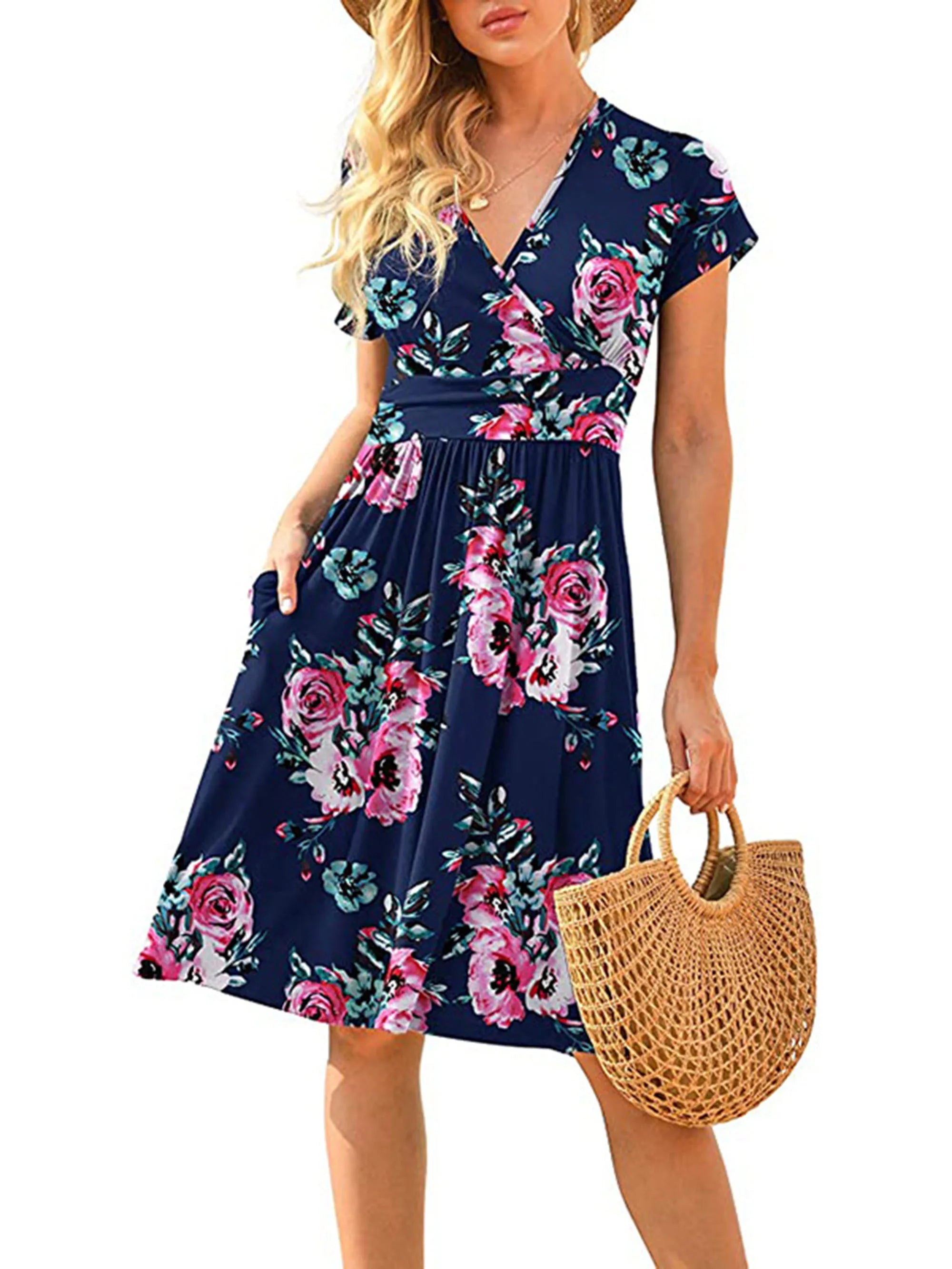 Liza | Bedrukte Losse Zomerjurk