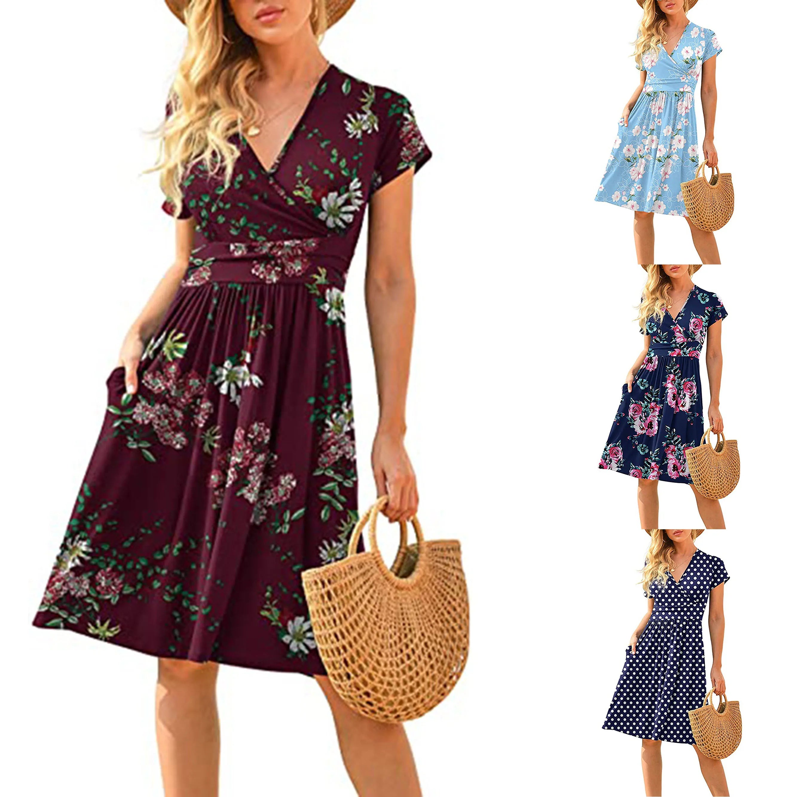 Liza | Bedrukte Losse Zomerjurk