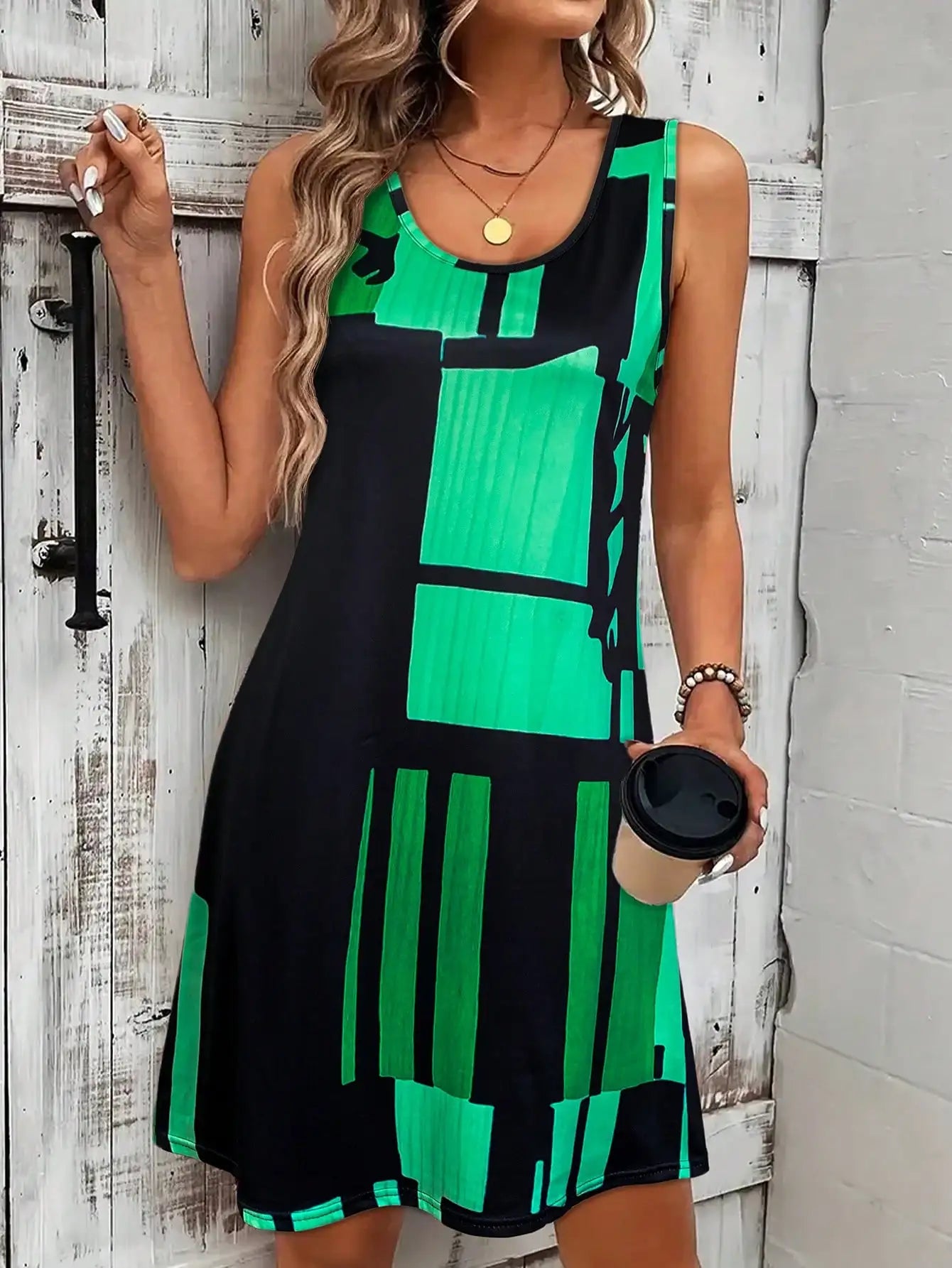 Aurora | Casual Zomerjurk met Digitale Print