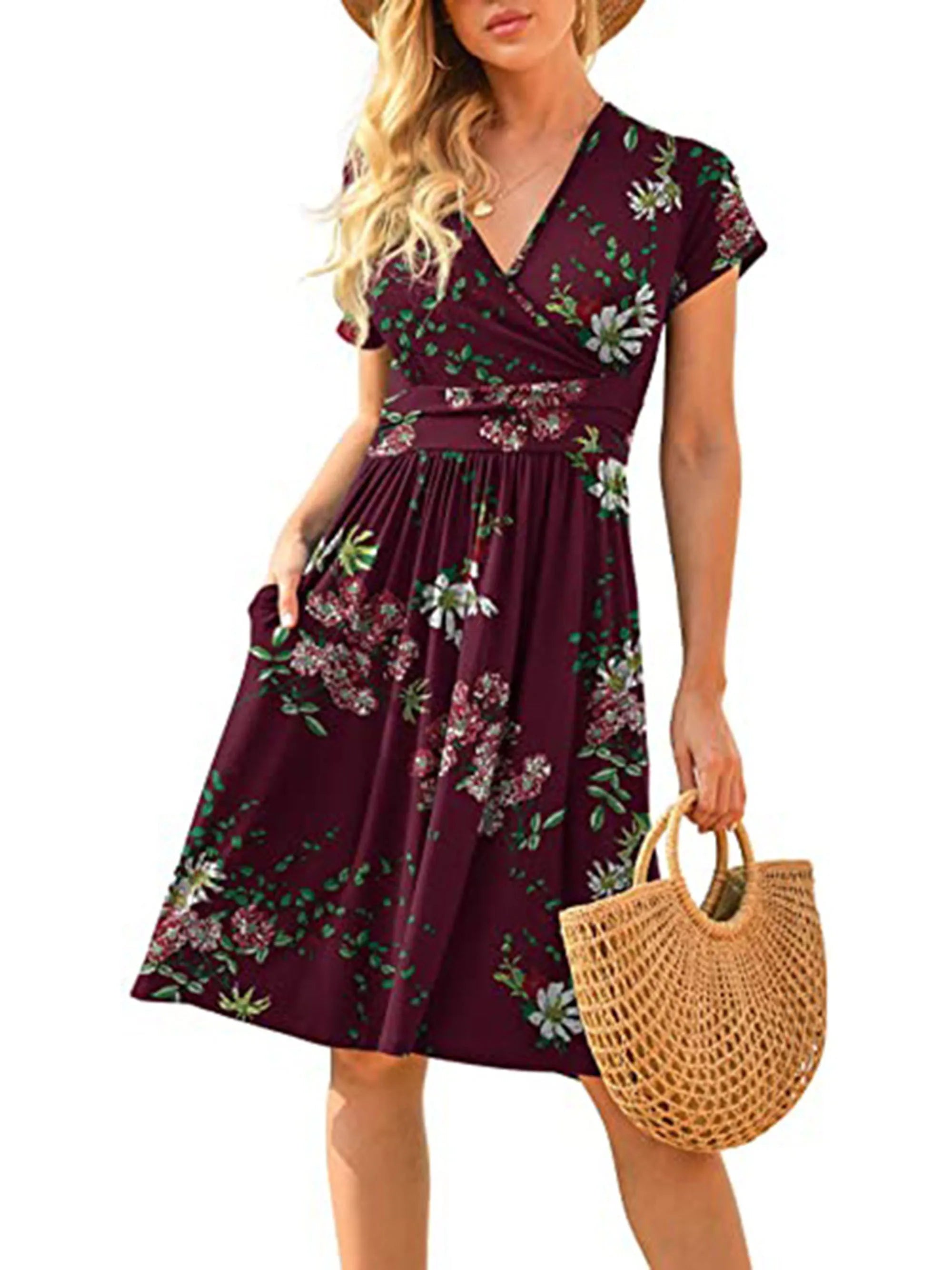 Liza | Bedrukte Losse Zomerjurk