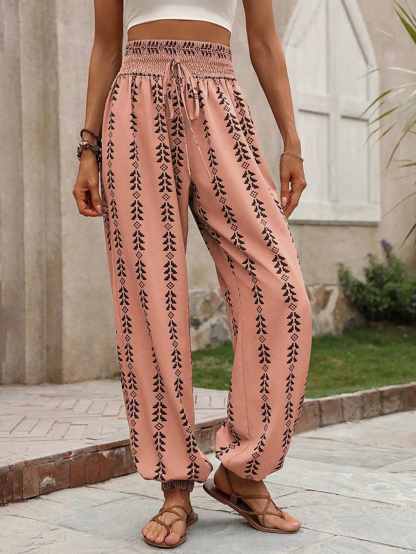 Iris | Luchtige Boho-broek met elastische taille
