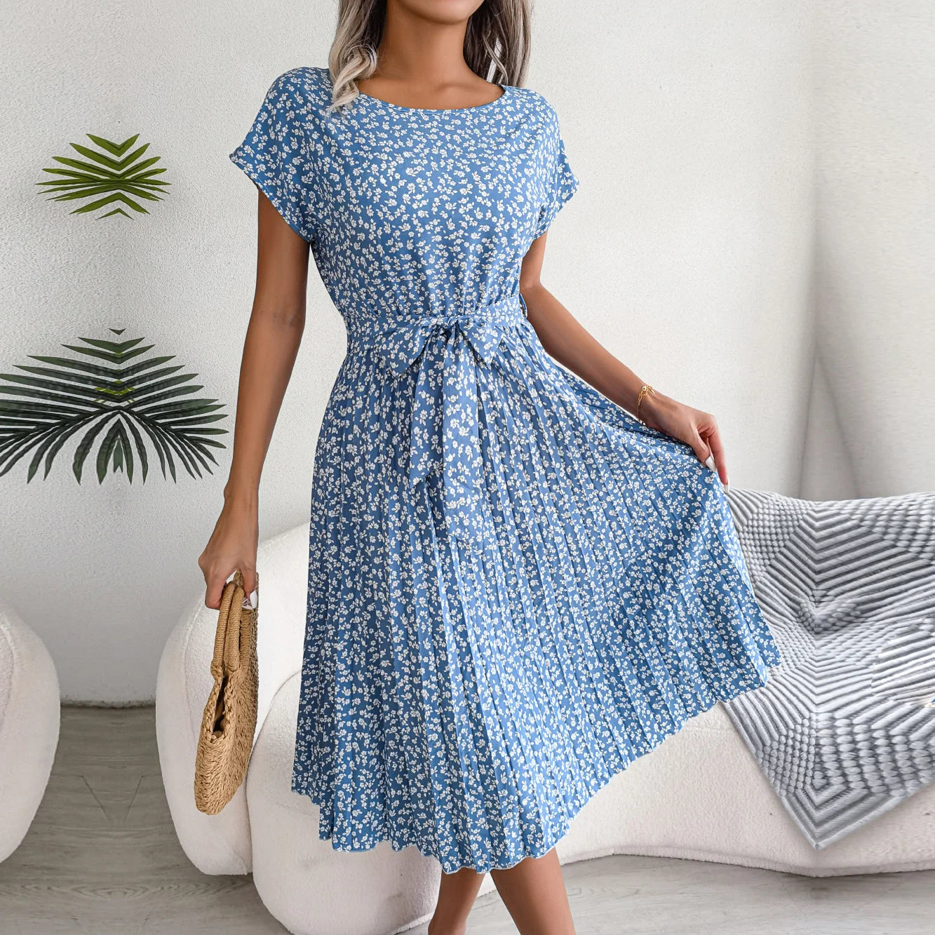 Melvina | Zomerjurk Ronde Hals