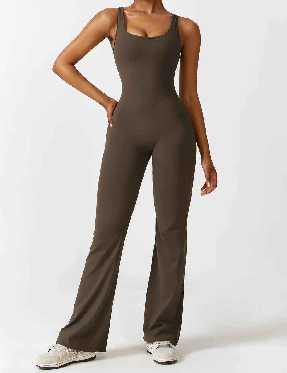 Elena Jumpsuit | Flared Fit | V-Back Design