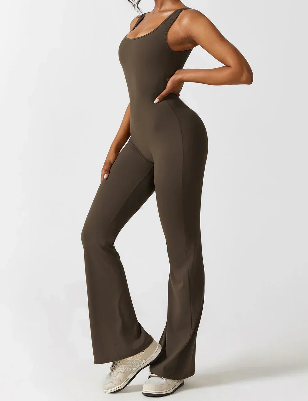 Elena Jumpsuit | Flared Fit | V-Back Design