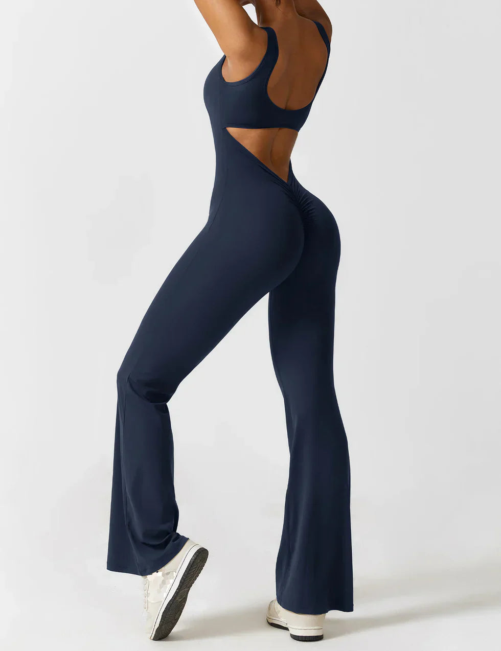 Elena Jumpsuit | Flared Fit | V-Back Design