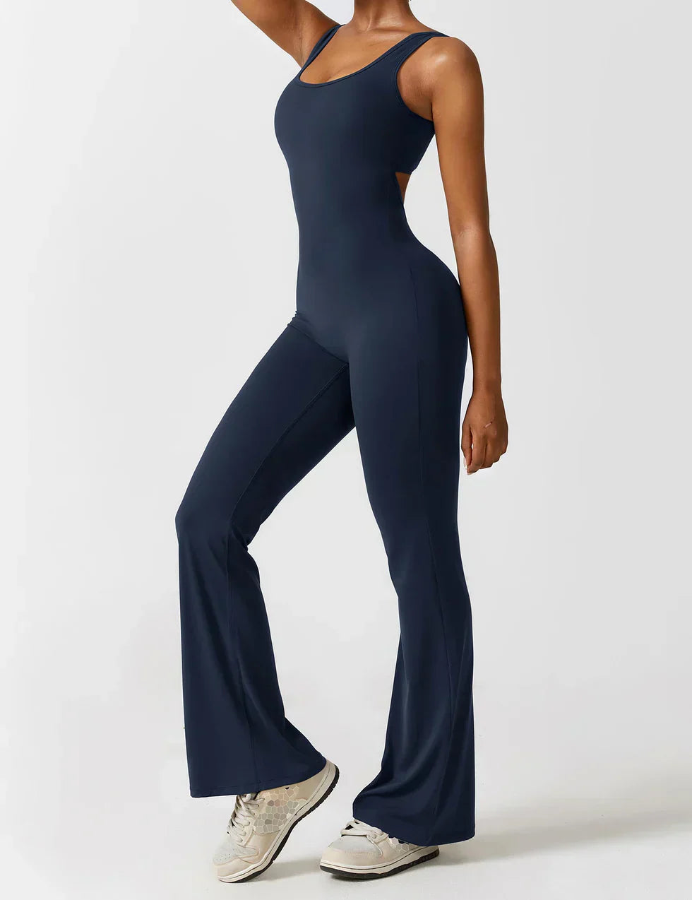 Elena Jumpsuit | Flared Fit | V-Back Design