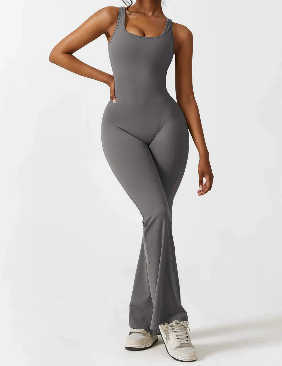 Elena Jumpsuit | Flared Fit | V-Back Design