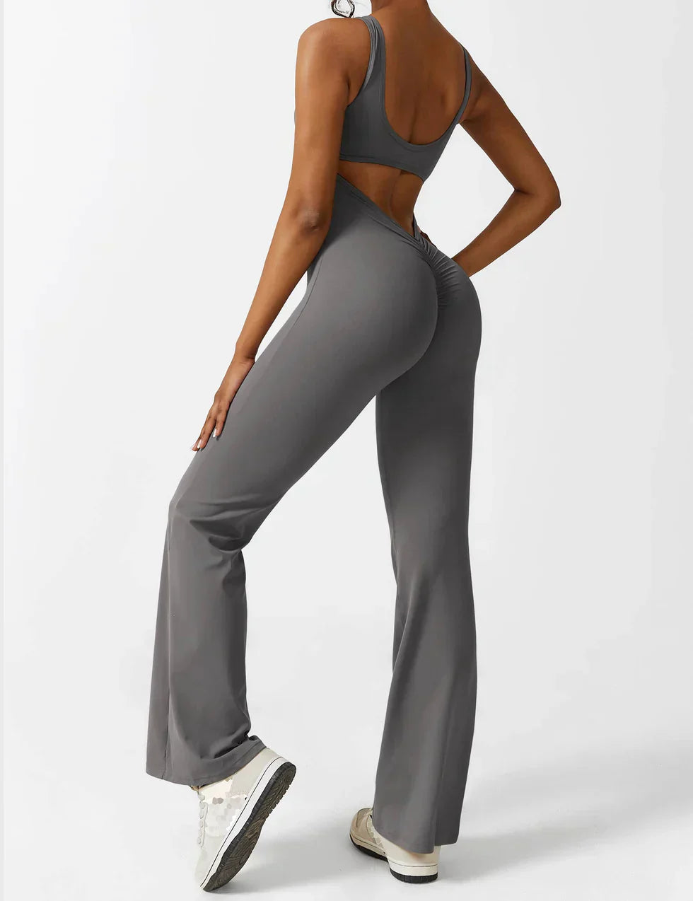 Elena Jumpsuit | Flared Fit | V-Back Design