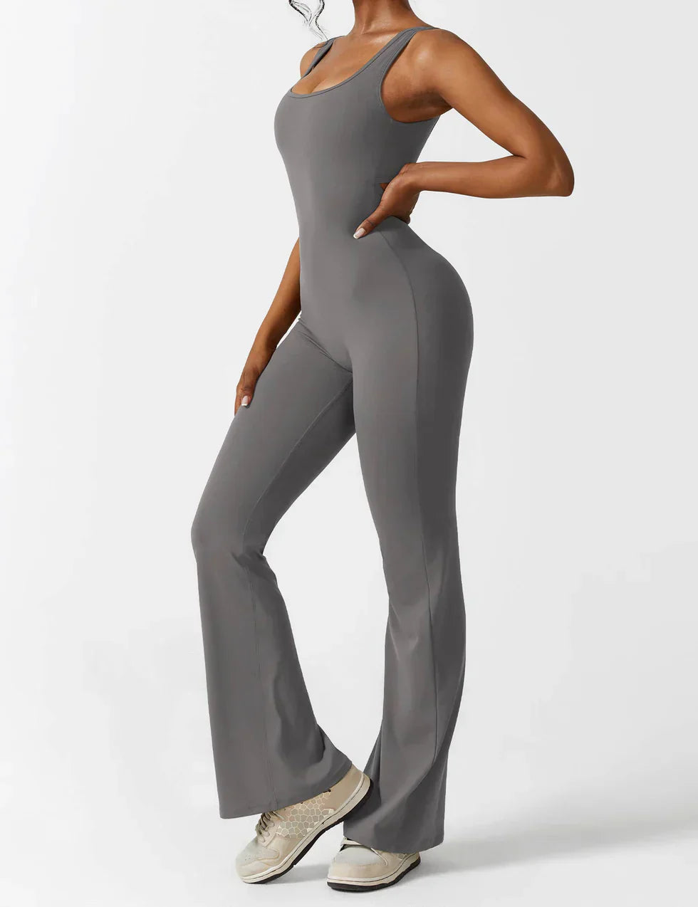 Elena Jumpsuit | Flared Fit | V-Back Design