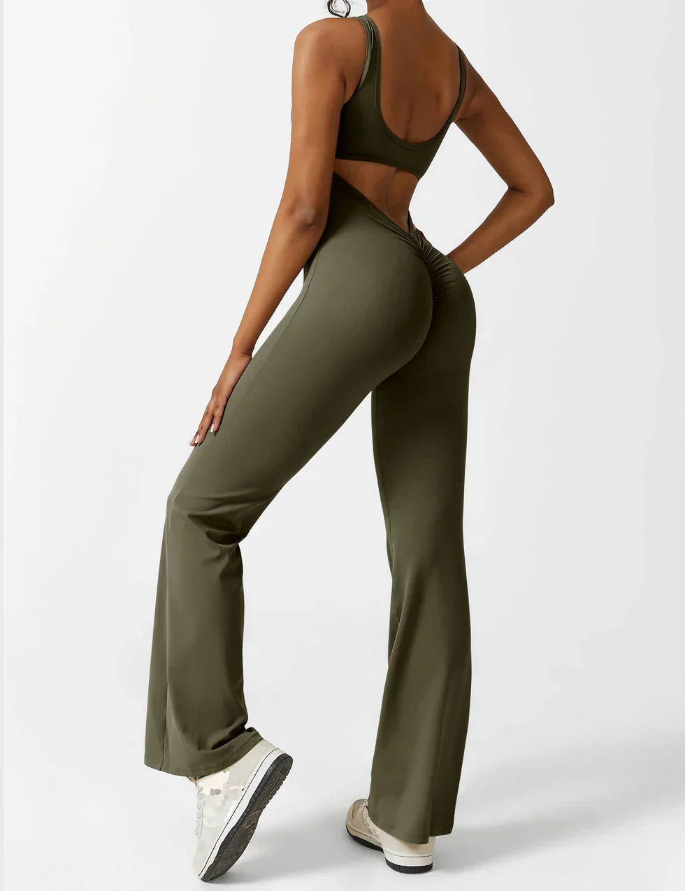 Elena Jumpsuit | Flared Fit | V-Back Design
