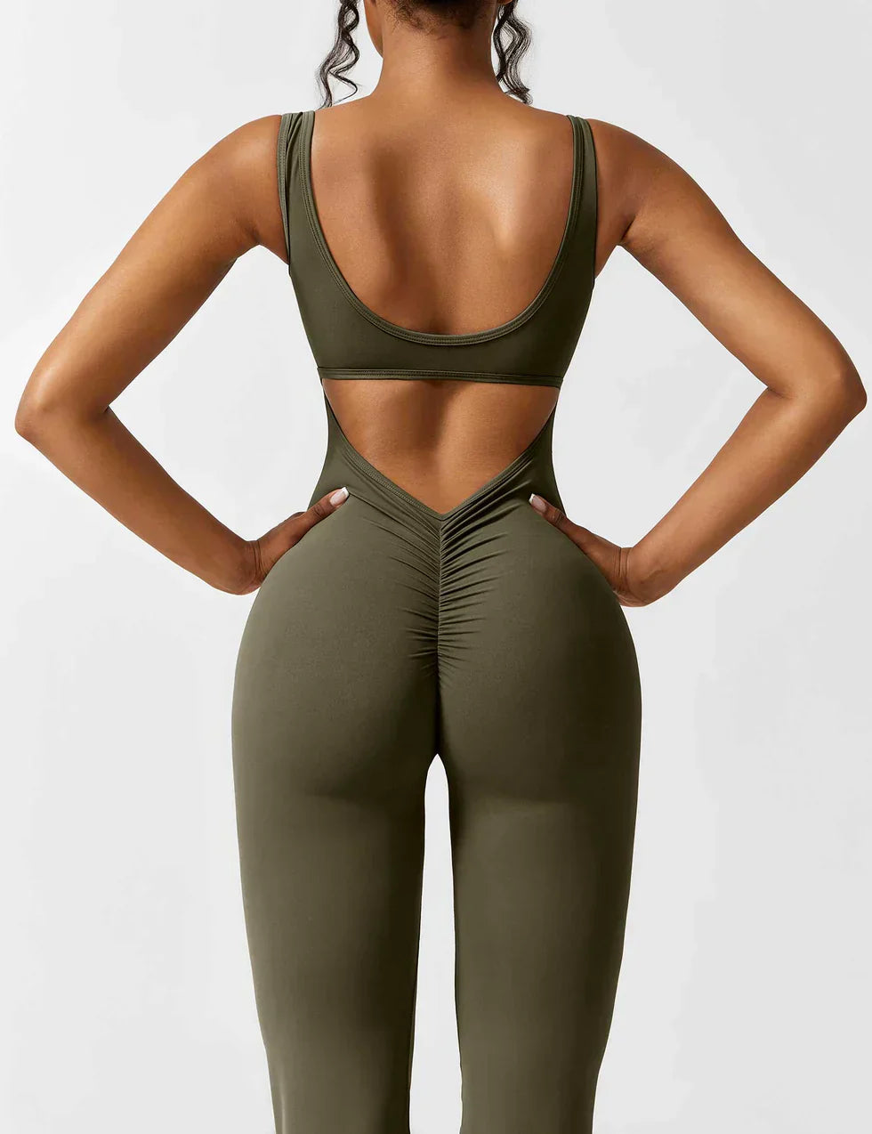 Elena Jumpsuit | Flared Fit | V-Back Design