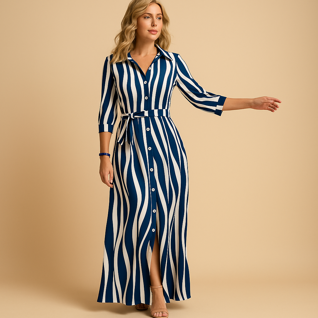 Yara | Gestreepte Jurk