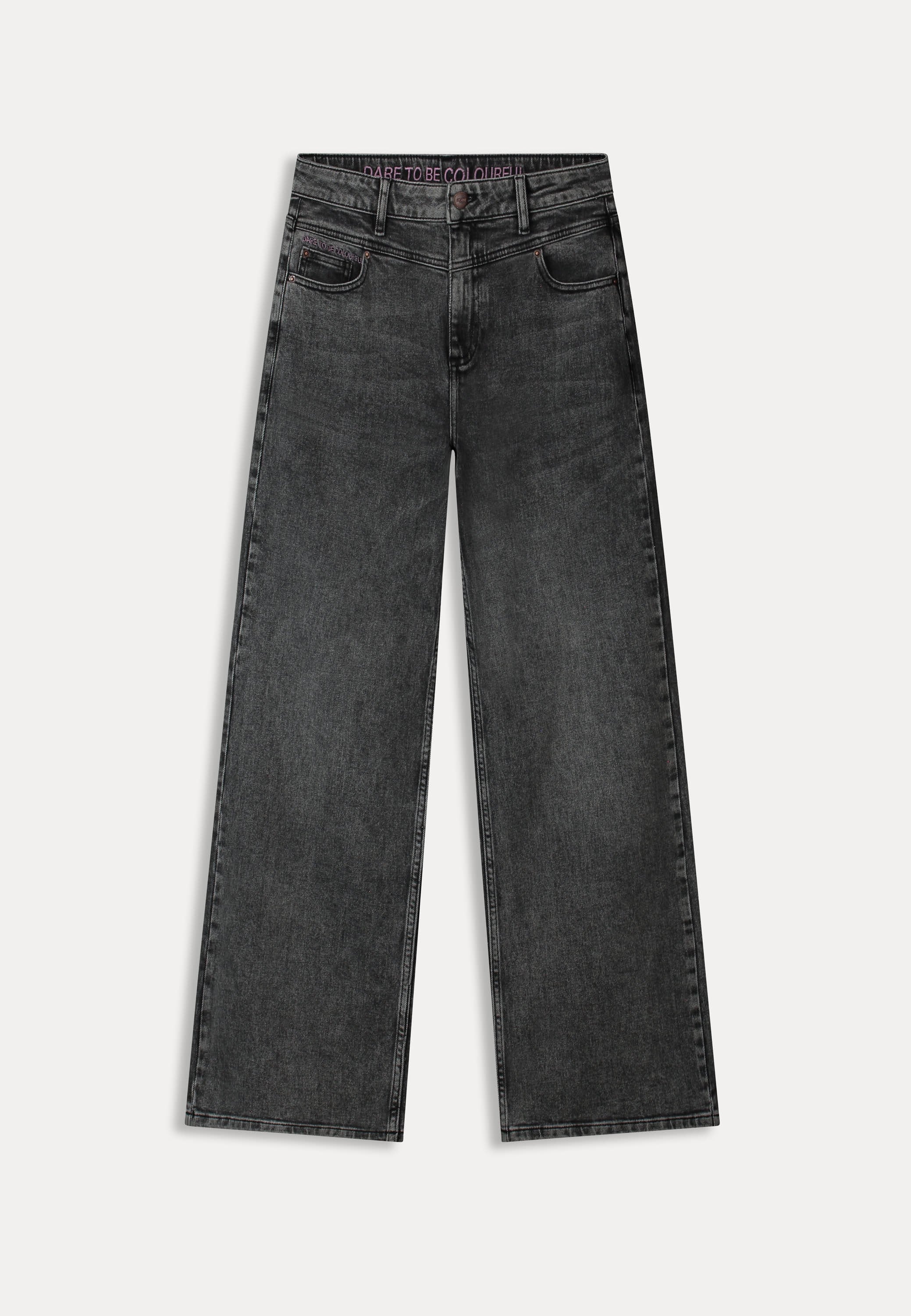 JEANS - Wide leg Grey Storm