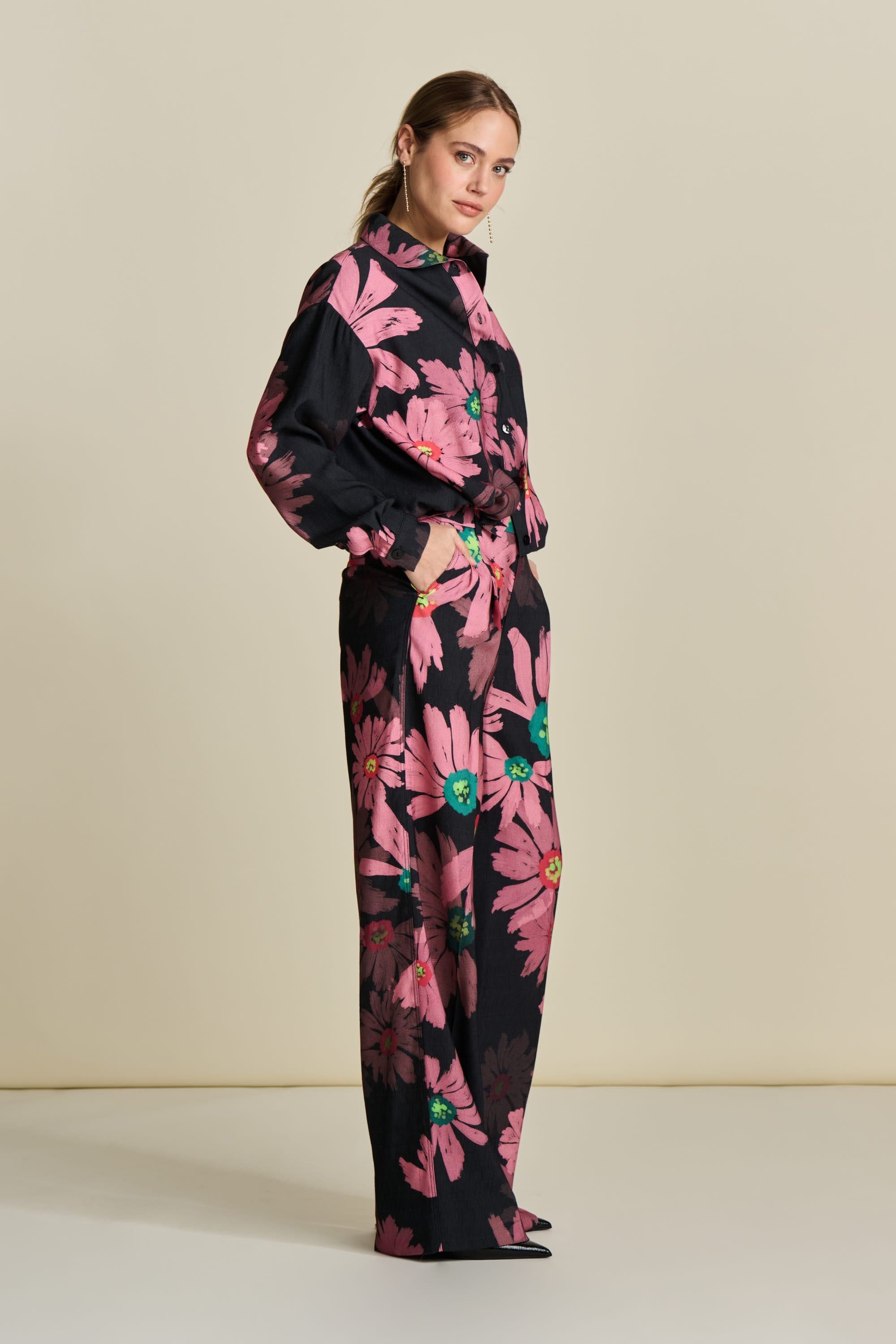 BROEK - Big Blooming Pink